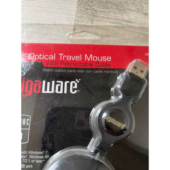 Gigaware Optical Travel Mouse NWT - Picture 3 of 3